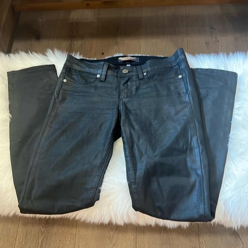 Paige jeans, size 24, Peg skinny, color black